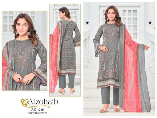 Alzohaib Noor Vol 2 Chiffon Cotton Salwar Suit Catalog 4 Pcs 1 510x383 - Alzohaib Noor Vol 2 Chiffon Cotton Salwar Suit Catalog 4 Pcs