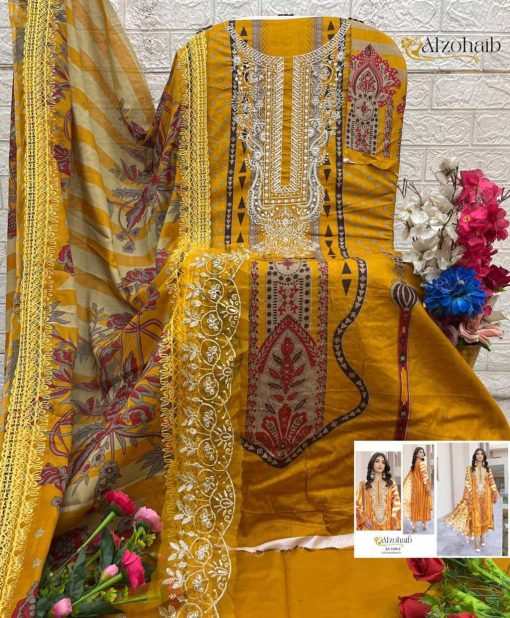 Alzohaib Rubina Vol 1 Chiffon Cotton Salwar Suit Catalog 5 Pcs 11 510x618 - Alzohaib Rubina Vol 1 Chiffon Cotton Salwar Suit Catalog 5 Pcs