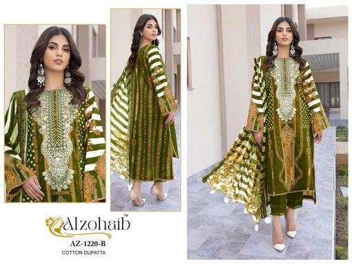 Alzohaib Rubina Vol 1 Chiffon Cotton Salwar Suit Catalog 5 Pcs 3 510x383 - Alzohaib Rubina Vol 1 Chiffon Cotton Salwar Suit Catalog 5 Pcs