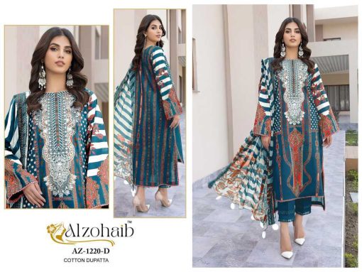 Alzohaib Rubina Vol 1 Chiffon Cotton Salwar Suit Catalog 5 Pcs 5 510x383 - Alzohaib Rubina Vol 1 Chiffon Cotton Salwar Suit Catalog 5 Pcs