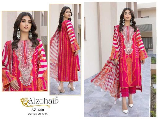 Alzohaib Rubina Vol 1 Chiffon Cotton Salwar Suit Catalog 5 Pcs 6 510x383 - Alzohaib Rubina Vol 1 Chiffon Cotton Salwar Suit Catalog 5 Pcs