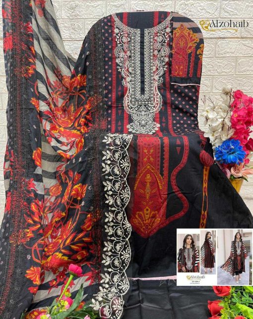 Alzohaib Rubina Vol 1 Chiffon Cotton Salwar Suit Catalog 5 Pcs 8 510x644 - Alzohaib Rubina Vol 1 Chiffon Cotton Salwar Suit Catalog 5 Pcs