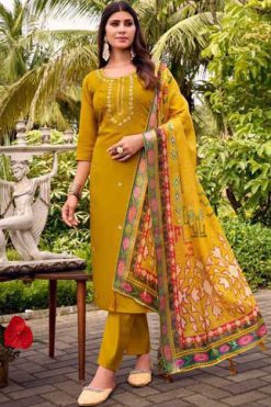 Ashwath Trendz Shahar Silk Salwar Suit Catalog 6 Pcs