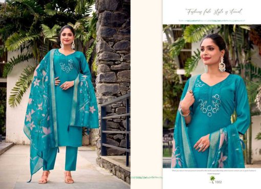 Ashwath Trendz Shahar Silk Salwar Suit Catalog 6 Pcs 5 510x370 - Ashwath Trendz Shahar Silk Salwar Suit Catalog 6 Pcs