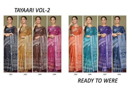 Astita Tayaari Vol 2 with Pocket Cotton Readymade Saree Sari Catalog 8 Pcs 75 510x349 - Astita Tayaari Vol 2 with Pocket Cotton Readymade Saree Sari Catalog 8 Pcs