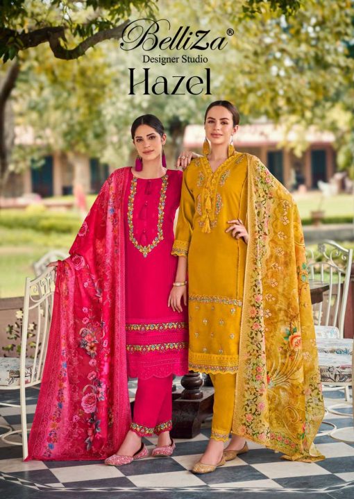 Belliza Hazel Silk Salwar Suit Catalog 6 Pcs 1 510x719 - Belliza Hazel Silk Salwar Suit Catalog 6 Pcs
