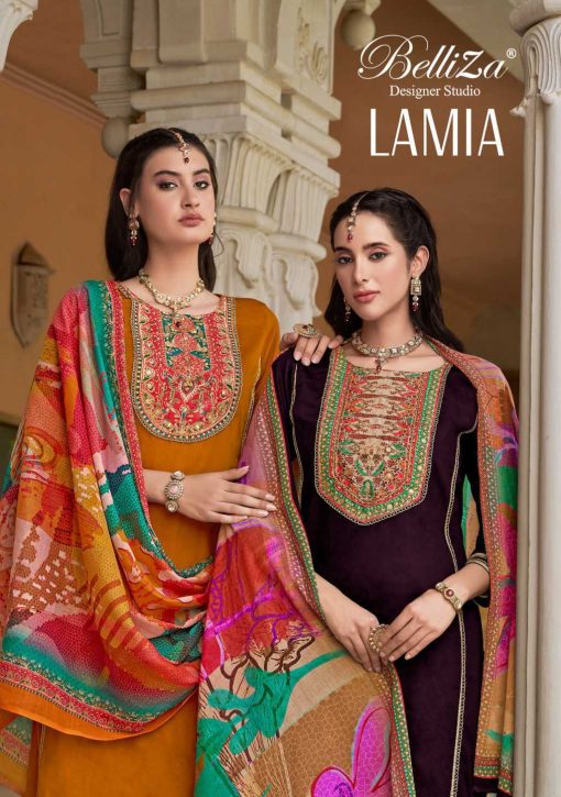 Belliza Lamia Cotton Salwar Suit Catalog 6 Pcs 1 510x725 - Belliza Lamia Cotton Salwar Suit Catalog 6 Pcs