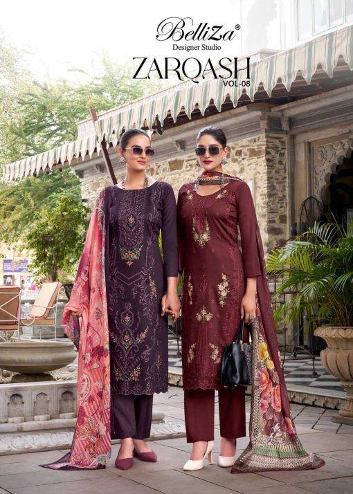 Belliza Zarqash Vol 8 Cotton Salwar Suit Catalog 6 Pcs 1 510x714 - Belliza Zarqash Vol 8 Cotton Salwar Suit Catalog 6 Pcs