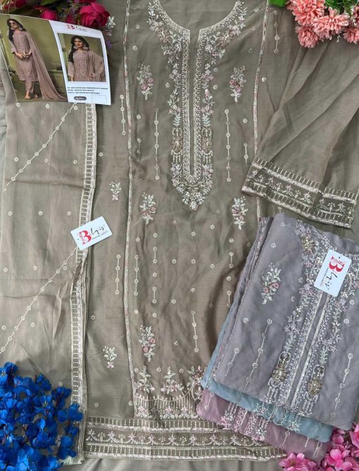 Bilqis B 170 A D Chiffon Salwar Suit Catalog 4 Pcs 2 510x669 - Bilqis B 170 A-D Chiffon Salwar Suit Catalog 4 Pcs