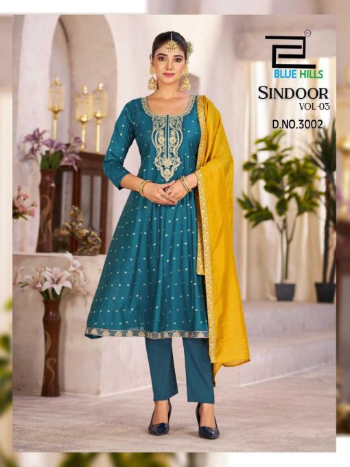 Blue Hills Sindoor Vol 3 Kurti with Dupatta Bottom Chanderi Catalog 4 Pcs 4 510x680 - Blue Hills Sindoor Vol 3 Kurti with Dupatta Bottom Chanderi Catalog 4 Pcs