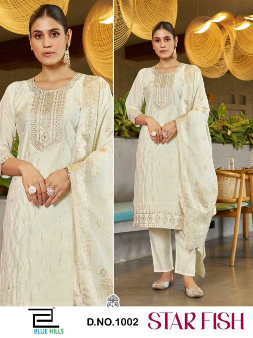 Blue Hills Star Fish Kurti with Dupatta Bottom Silk Catalog 4 Pcs 2 510x680 - Blue Hills Star Fish Kurti with Dupatta Bottom Silk Catalog 4 Pcs