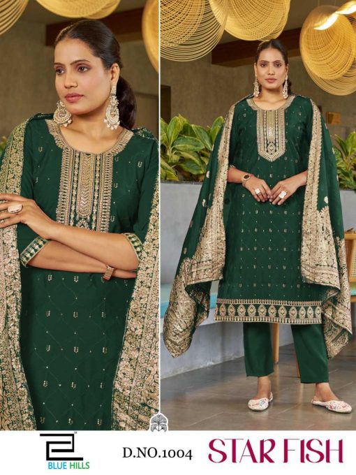 Blue Hills Star Fish Kurti with Dupatta Bottom Silk Catalog 4 Pcs 5 510x680 - Blue Hills Star Fish Kurti with Dupatta Bottom Silk Catalog 4 Pcs