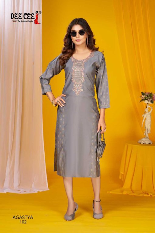 Deecee Agastya Silk Kurti Catalog 6 Pcs 4 510x765 - Deecee Agastya Silk Kurti Catalog 6 Pcs