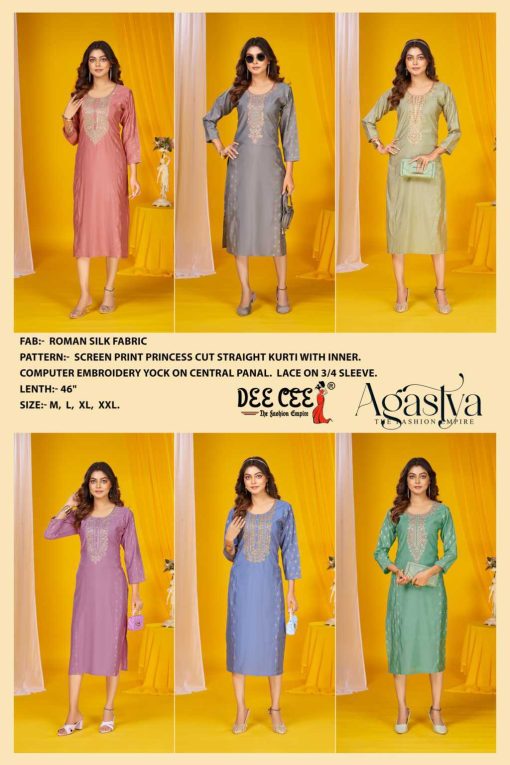 Deecee Agastya Silk Kurti Catalog 6 Pcs 8 510x765 - Deecee Agastya Silk Kurti Catalog 6 Pcs