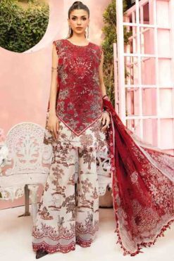 Deepsy Maria B M Print 25 Vol 2 Chiffon Cotton Salwar Suit Catalog 8 Pcs