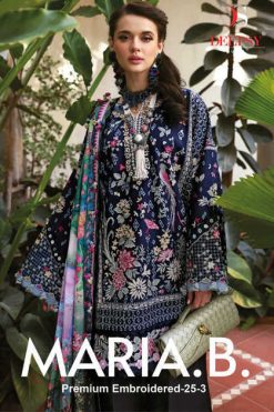 Deepsy Maria B Premium Embroidered 25 Vol 3 Cotton Salwar Suit Catalog 6 Pcs
