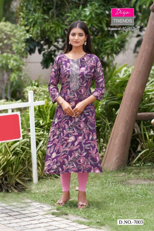 Diya Trends Gardencity Concept Vol 7 Kajal Style Rayon Kurti Catalog 11 Pcs 2 510x765 - Diya Trends Gardencity Concept Vol 7 Kajal Style Rayon Kurti Catalog 11 Pcs