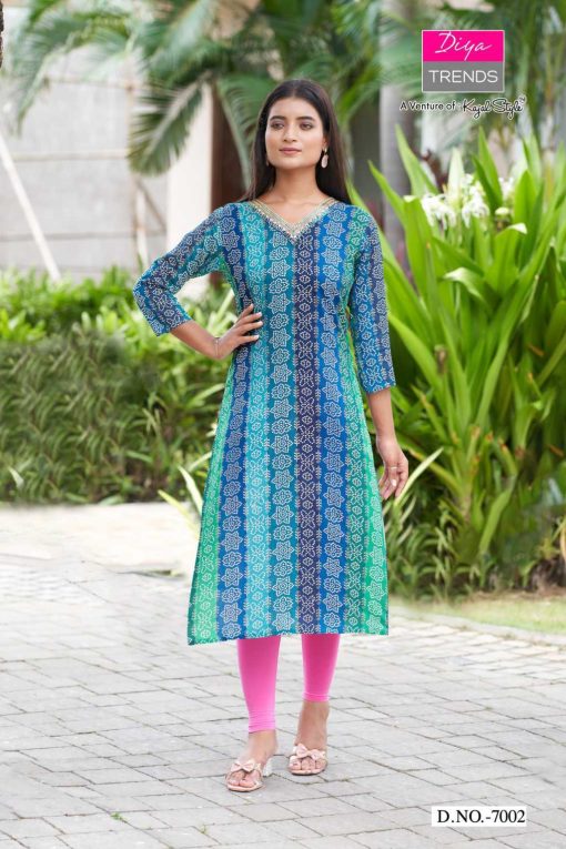 Diya Trends Gardencity Concept Vol 7 Kajal Style Rayon Kurti Catalog 11 Pcs 3 510x765 - Diya Trends Gardencity Concept Vol 7 Kajal Style Rayon Kurti Catalog 11 Pcs