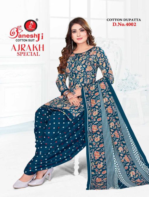 Ganeshji Ajrakh Special Vol 4 Cotton Salwar Suit Catalog 10 Pcs 3 510x675 - Ganeshji Ajrakh Special Vol 4 Cotton Salwar Suit Catalog 10 Pcs