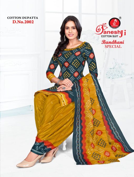 Ganeshji Bandhani Special Vol 2 Cotton Salwar Suit Catalog 10 Pcs 3 510x675 - Ganeshji Bandhani Special Vol 2 Cotton Salwar Suit Catalog 10 Pcs