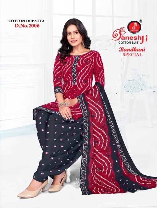 Ganeshji Bandhani Special Vol 2 Cotton Salwar Suit Catalog 10 Pcs 4 510x675 - Ganeshji Bandhani Special Vol 2 Cotton Salwar Suit Catalog 10 Pcs
