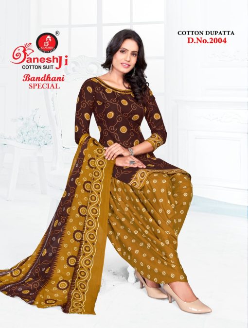 Ganeshji Bandhani Special Vol 2 Cotton Salwar Suit Catalog 10 Pcs 7 510x675 - Ganeshji Bandhani Special Vol 2 Cotton Salwar Suit Catalog 10 Pcs