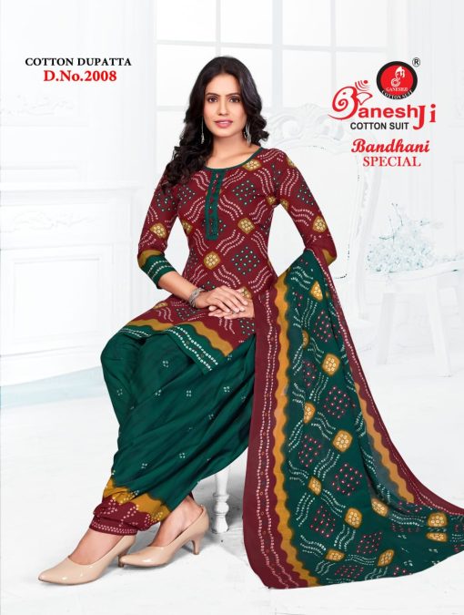 Ganeshji Bandhani Special Vol 2 Cotton Salwar Suit Catalog 10 Pcs 8 510x675 - Ganeshji Bandhani Special Vol 2 Cotton Salwar Suit Catalog 10 Pcs