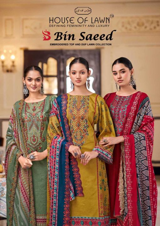 House of Lawn Bin Saeed Cotton Salwar Suit Catalog 8 Pcs 1 510x719 - House of Lawn Bin Saeed Cotton Salwar Suit Catalog 8 Pcs
