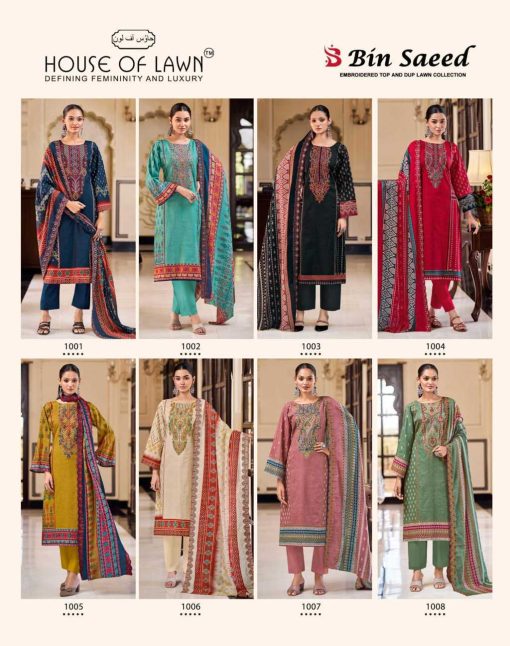 House of Lawn Bin Saeed Cotton Salwar Suit Catalog 8 Pcs 12 510x646 - House of Lawn Bin Saeed Cotton Salwar Suit Catalog 8 Pcs