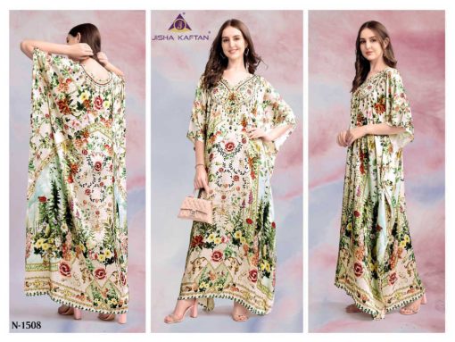 Jelite Kaftans E Nazakat Vol 15 Satin Kurti Catalog 8 Pcs 9 510x383 - Jelite Kaftans E Nazakat Vol 15 Satin Kurti Catalog 8 Pcs
