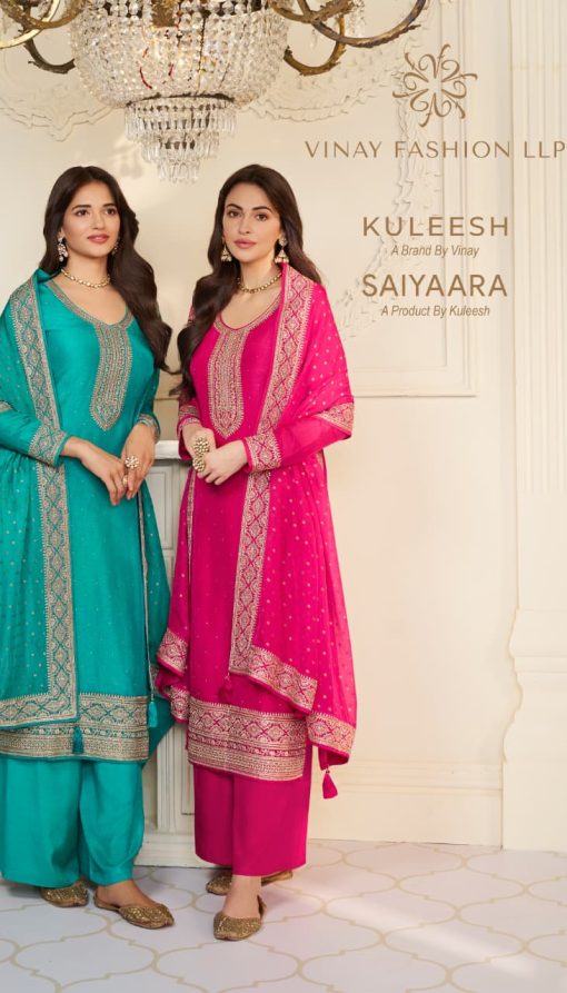 Kuleesh Saiyaara by Vinay Silk Salwar Suit Catalog 4 Pcs 1 510x893 - Kuleesh Saiyaara by Vinay Silk Salwar Suit Catalog 4 Pcs
