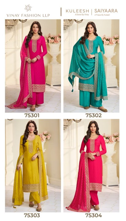 Kuleesh Saiyaara by Vinay Silk Salwar Suit Catalog 4 Pcs 10 510x893 - Kuleesh Saiyaara by Vinay Silk Salwar Suit Catalog 4 Pcs