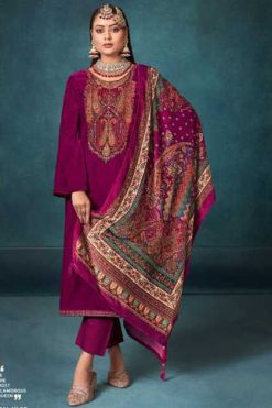 Levisha Noor E Bahar Velvet Pashmina Salwar Suit Catalog 6 Pcs