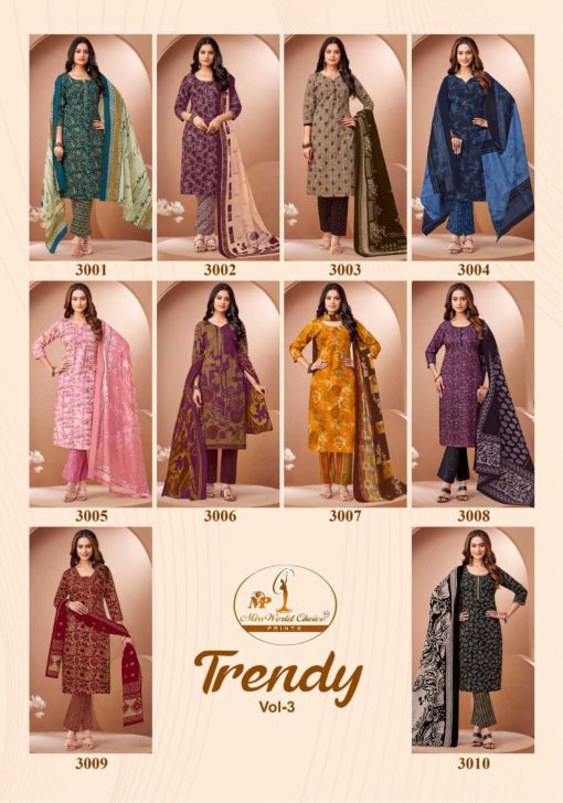 Miss World Choice Trendy Vol 3 Cotton Salwar Suit Catalog 10 Pcs 16 510x728 - Miss World Choice Trendy Vol 3 Cotton Salwar Suit Catalog 10 Pcs