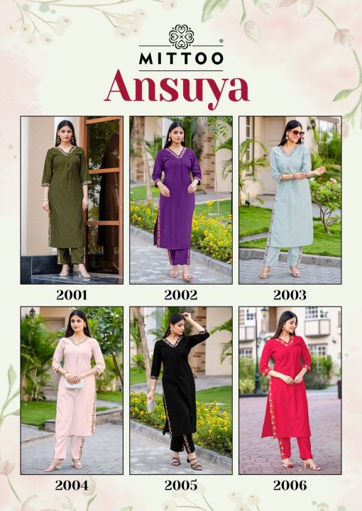 Mittoo Ansuya Fancy Kurti with Bottom Catalog 6 Pcs 11 510x720 - Mittoo Ansuya Fancy Kurti with Bottom Catalog 6 Pcs