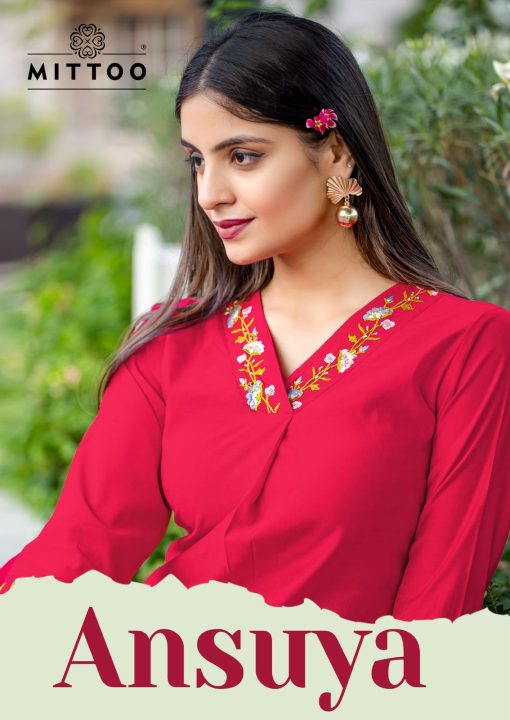 Mittoo Ansuya Fancy Kurti with Bottom Catalog 6 Pcs 6 510x720 - Mittoo Ansuya Fancy Kurti with Bottom Catalog 6 Pcs