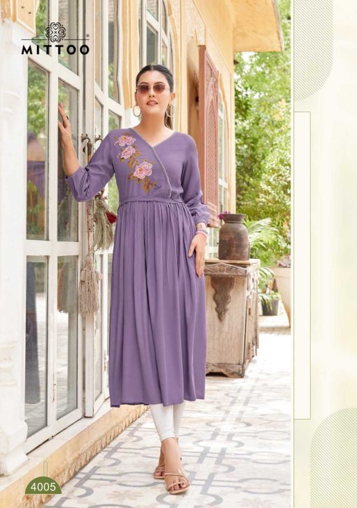 Mittoo Nora Rayon Kurti Catalog 6 Pcs 3 1 510x724 - Mittoo Nora Rayon Kurti Catalog 6 Pcs