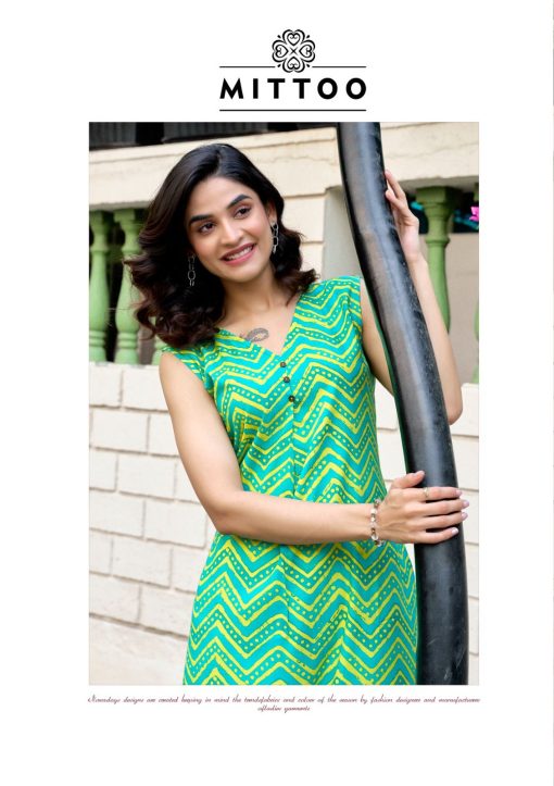 Mittoo Saffron Rayon Kurti with Bottom Catalog 6 Pcs 10 510x723 - Mittoo Saffron Rayon Kurti with Bottom Catalog 6 Pcs