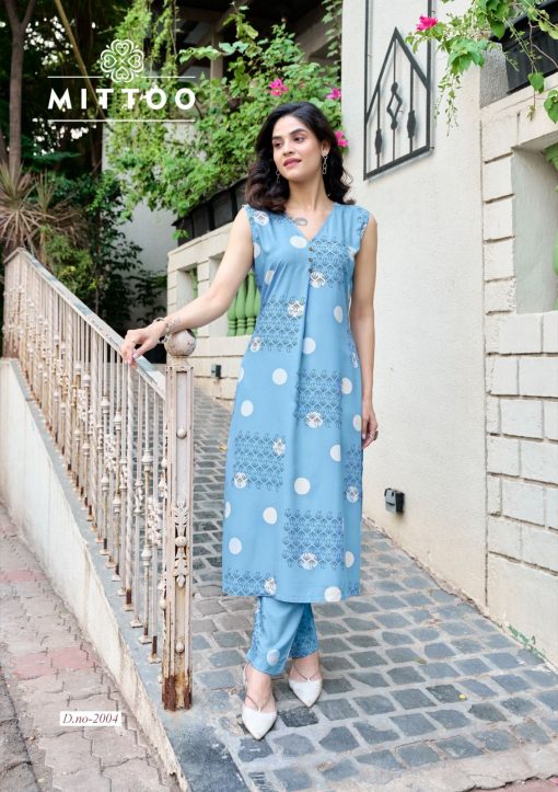 Mittoo Saffron Rayon Kurti with Bottom Catalog 6 Pcs 4 510x723 - Mittoo Saffron Rayon Kurti with Bottom Catalog 6 Pcs