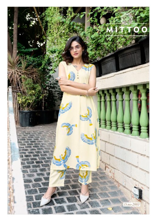 Mittoo Saffron Rayon Kurti with Bottom Catalog 6 Pcs 5 510x723 - Mittoo Saffron Rayon Kurti with Bottom Catalog 6 Pcs