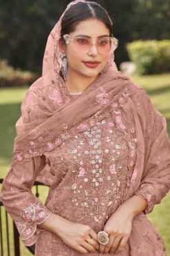 Motifz DN 977 A-D Organza Salwar Suit Catalog 4 Pcs