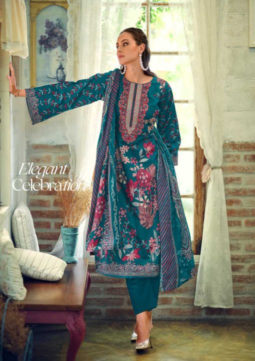Nisanka Mughal Cotton Salwar Suit Catalog 6 Pcs 8 510x720 - Nisanka Mughal Cotton Salwar Suit Catalog 6 Pcs