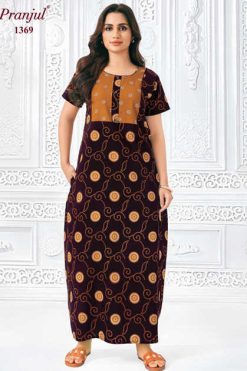 Pranjul Pragati Vol 13 A Nighty Wholesale Catalog 10 Pcs L