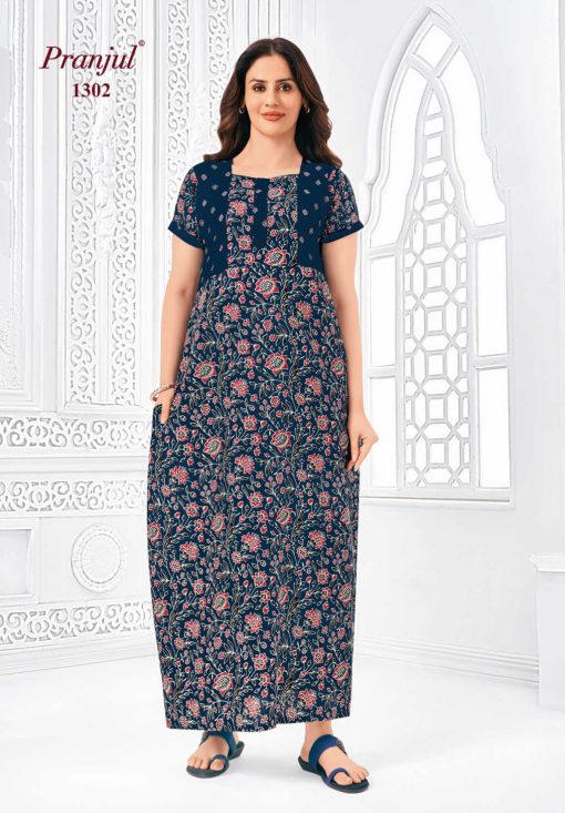 Pranjul Pragati Vol 13 B Nighty Wholesale Catalog 10 Pcs 2XL 1 510x733 - Pranjul Pragati Vol 13 B Nighty Wholesale Catalog 10 Pcs 2XL