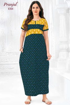 Pranjul Pragati Vol 13 B Nighty Wholesale Catalog 10 Pcs 2XL