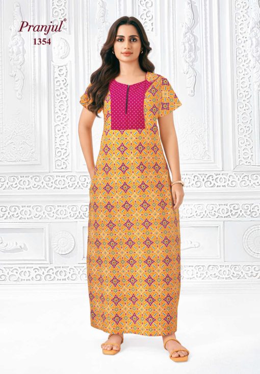 Pranjul Pragati Vol 13 B Nighty Wholesale Catalog 10 Pcs L 5 510x732 - Pranjul Pragati Vol 13 B Nighty Wholesale Catalog 10 Pcs L