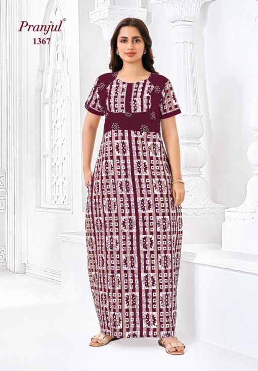 Pranjul Pragati Vol 13 B Nighty Wholesale Catalog 10 Pcs L 7 510x732 - Pranjul Pragati Vol 13 B Nighty Wholesale Catalog 10 Pcs L