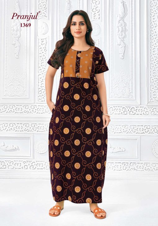 Pranjul Pragati Vol 13 B Nighty Wholesale Catalog 10 Pcs XL 6 510x732 - Pranjul Pragati Vol 13 B Nighty Wholesale Catalog 10 Pcs XL