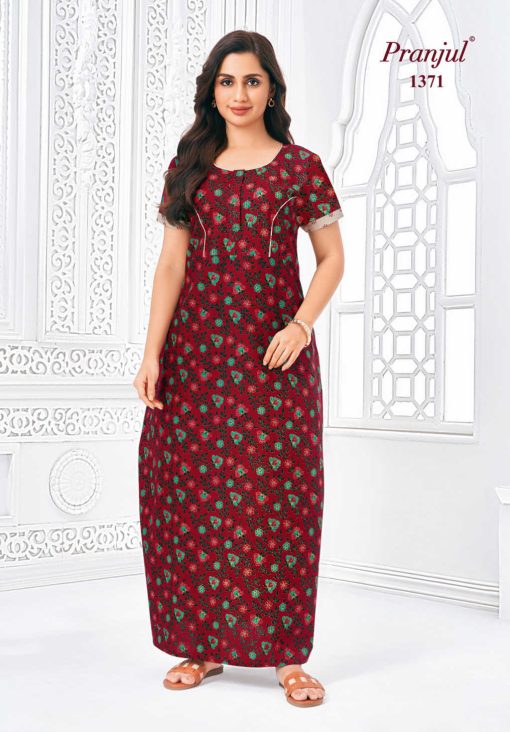 Pranjul Pragati Vol 13 B Nighty Wholesale Catalog 10 Pcs XL 7 510x732 - Pranjul Pragati Vol 13 B Nighty Wholesale Catalog 10 Pcs XL