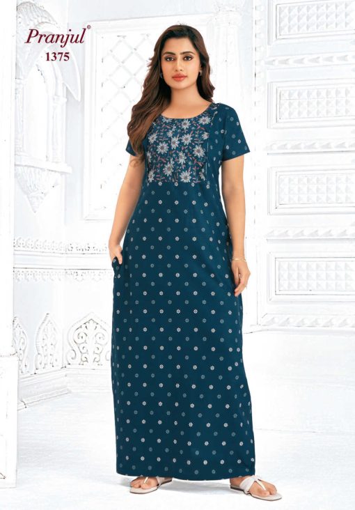 Pranjul Pragati Vol 13 B Nighty Wholesale Catalog 10 Pcs XL 9 510x732 - Pranjul Pragati Vol 13 B Nighty Wholesale Catalog 10 Pcs XL